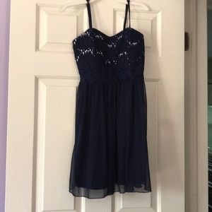 Navy blue formal dress